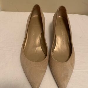 Stuart Weitzman Tan Heels Suede - 9.5